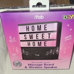iFab Message Board & Wireless Speaker